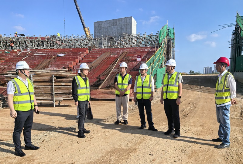 廣西工程咨詢集團(tuán)外部董事調(diào)研中國(guó)東盟（北海）體育實(shí)訓(xùn)基地工程項(xiàng)目